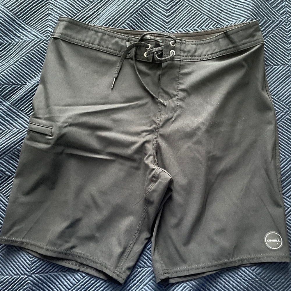 O'Neill Men's Bathing Suit - Black with No Liner - Size 30 - Used